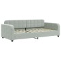 Sofá cama nido con colchón terciopelo gris claro 90x200 cm de vidaXL, Camas y somieres - Ref: Foro24-3196953, Precio: 441,86 ...