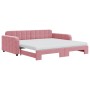 Sofá cama nido con colchón terciopelo rosa 100x200 cm de vidaXL, Camas y somieres - Ref: Foro24-3196963, Precio: 448,86 €, De...