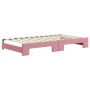 Sofá cama nido con colchón terciopelo rosa 100x200 cm de vidaXL, Camas y somieres - Ref: Foro24-3196963, Precio: 448,86 €, De...