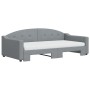 Sofá cama nido con colchón tela gris claro 100x200 cm de vidaXL, Camas y somieres - Ref: Foro24-3197553, Precio: 435,71 €, De...