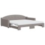 Sofá cama nido con colchón tela gris taupe 100x200 cm de vidaXL, Camas y somieres - Ref: Foro24-3197556, Precio: 443,14 €, De...
