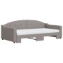 Sofá cama nido con colchón tela gris taupe 100x200 cm de vidaXL, Camas y somieres - Ref: Foro24-3197556, Precio: 443,14 €, De...