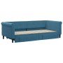 Sofá cama nido con cajones terciopelo azul 90x200 cm de vidaXL, Camas y somieres - Ref: Foro24-3197818, Precio: 289,86 €, Des...
