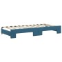 Sofá cama nido con cajones terciopelo azul 90x200 cm de vidaXL, Camas y somieres - Ref: Foro24-3197818, Precio: 289,86 €, Des...