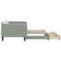 Sofá cama nido con cajones terciopelo gris claro 100x200 cm de vidaXL, Camas y somieres - Ref: Foro24-3197118, Precio: 303,11...