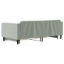 Sofá cama nido con cajones terciopelo gris claro 100x200 cm de vidaXL, Camas y somieres - Ref: Foro24-3197118, Precio: 303,11...