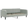 Sofá cama nido con cajones terciopelo gris claro 100x200 cm de vidaXL, Camas y somieres - Ref: Foro24-3197118, Precio: 303,11...