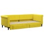 Sofá cama nido con cajones terciopelo amarillo 80x200 cm de vidaXL, Camas y somieres - Ref: Foro24-3197817, Precio: 282,61 €,...