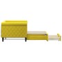 Sofá cama nido con cajones terciopelo amarillo 80x200 cm de vidaXL, Camas y somieres - Ref: Foro24-3197817, Precio: 282,61 €,...