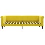 Sofá cama nido con cajones terciopelo amarillo 80x200 cm de vidaXL, Camas y somieres - Ref: Foro24-3197817, Precio: 282,61 €,...
