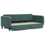 Sofá cama nido con cajones terciopelo verde oscuro 100x200 cm de vidaXL, Camas y somieres - Ref: Foro24-3197120, Precio: 292,...