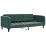 Sofá cama nido con cajones terciopelo verde oscuro 100x200 cm de vidaXL, Camas y somieres - Ref: Foro24-3197120, Precio: 292,...