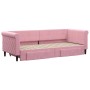 Sofá cama nido con cajones terciopelo rosa 80x200 cm de vidaXL, Camas y somieres - Ref: Foro24-3197815, Precio: 294,34 €, Des...