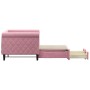Sofá cama nido con cajones terciopelo rosa 80x200 cm de vidaXL, Camas y somieres - Ref: Foro24-3197815, Precio: 294,34 €, Des...