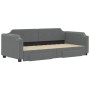 Sofá cama nido con cajones tela gris oscuro 90x190 cm de vidaXL, Camas y somieres - Ref: Foro24-3197681, Precio: 294,90 €, De...