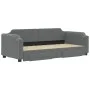 Trundle sofa bed with drawers dark gray fabric 90x190 cm by vidaXL, Beds and slatted bases - Ref: Foro24-3197681, Price: 290,...