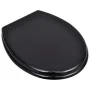 WC-Sitzbezug aus MDF, schwarzes Design von vidaXL, Toiletten- und Bidetsitze - Ref: Foro24-140802, Preis: 39,83 €, Rabatt: %
