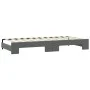 Trundle sofa bed with drawers dark gray fabric 90x190 cm by vidaXL, Beds and slatted bases - Ref: Foro24-3197681, Price: 290,...