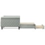 Sofá cama nido con cajones terciopelo gris claro 90x190 cm de vidaXL, Camas y somieres - Ref: Foro24-3197832, Precio: 291,73 ...