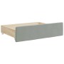 Sofá cama nido con cajones terciopelo gris claro 90x190 cm de vidaXL, Camas y somieres - Ref: Foro24-3197832, Precio: 291,73 ...