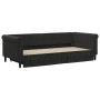 Sofá cama nido con cajones terciopelo negro 90x200 cm de vidaXL, Camas y somieres - Ref: Foro24-3197823, Precio: 295,87 €, De...