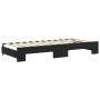 Sofá cama nido con cajones terciopelo negro 90x200 cm de vidaXL, Camas y somieres - Ref: Foro24-3197823, Precio: 295,87 €, De...