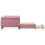 Sofá cama nido con cajones terciopelo rosa 90x200 cm de vidaXL, Camas y somieres - Ref: Foro24-3197822, Precio: 295,91 €, Des...