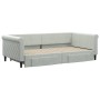 Sofá cama nido con cajones terciopelo gris claro 100x200 cm de vidaXL, Camas y somieres - Ref: Foro24-3197826, Precio: 304,99...
