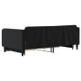 Sofá cama nido con cajones terciopelo negro 100x200 cm de vidaXL, Camas y somieres - Ref: Foro24-3197122, Precio: 310,28 €, D...