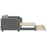 Sofá cama nido con cajones tela gris oscuro 90x200 cm de vidaXL, Camas y somieres - Ref: Foro24-3197671, Precio: 283,90 €, De...