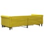 Sofá cama nido con cajones terciopelo amarillo 90x200 cm de vidaXL, Camas y somieres - Ref: Foro24-3197824, Precio: 293,51 €,...