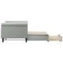 Sofá cama nido con cajones terciopelo gris claro 80x200 cm de vidaXL, Camas y somieres - Ref: Foro24-3197812, Precio: 290,71 ...