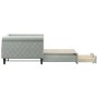 Sofá cama nido con cajones terciopelo gris claro 90x200 cm de vidaXL, Camas y somieres - Ref: Foro24-3197819, Precio: 296,26 ...