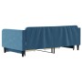 Sofá cama nido con cajones terciopelo azul 100x200 cm de vidaXL, Camas y somieres - Ref: Foro24-3197117, Precio: 297,68 €, De...