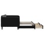 Sofá cama nido con cajones terciopelo negro 90x190 cm de vidaXL, Camas y somieres - Ref: Foro24-3197126, Precio: 282,21 €, De...