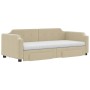 Sofá cama nido con cajones tela color crema 100x200 cm de vidaXL, Camas y somieres - Ref: Foro24-3197697, Precio: 478,86 €, D...