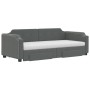 Sofá cama nido con cajones tela gris oscuro 90x200 cm de vidaXL, Camas y somieres - Ref: Foro24-3197689, Precio: 472,24 €, De...