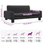 Cama para perros de cuero sintético negra 70x45x30 cm en Camas para perros | Comprar online en Foru.es