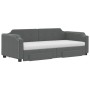 Sofá cama nido con cajones tela gris oscuro 100x200 cm de vidaXL, Camas y somieres - Ref: Foro24-3197694, Precio: 477,27 €, D...