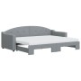 Sofá cama nido con colchón tela gris claro 80x200 cm de vidaXL, Camas y somieres - Ref: Foro24-3197543, Precio: 415,10 €, Des...
