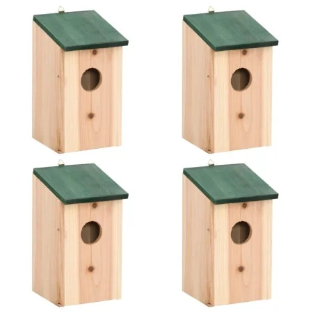 Casa para pájaros 4 unidades madera 12x12x22 cm de vidaXL, Pajareras - Ref: Foro24-41012, Precio: 37,53 €, Descuento: %