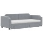 Sofá cama nido con cajones tela gris claro 100x200 cm de vidaXL, Camas y somieres - Ref: Foro24-3197693, Precio: 479,57 €, De...