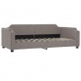 Sofá cama nido con cajones tela gris taupe 100x200 cm de vidaXL, Camas y somieres - Ref: Foro24-3197696, Precio: 488,53 €, De...