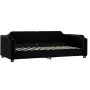 Trundle sofa bed with drawers black fabric 80x200 cm by vidaXL, Beds and slatted bases - Ref: Foro24-3197685, Price: 463,73 €...