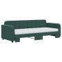 Sofá cama nido con colchón terciopelo verde oscuro 80x200 cm de vidaXL, Camas y somieres - Ref: Foro24-3196948, Precio: 423,7...