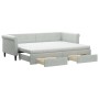 Sofá cama nido con cajones terciopelo gris claro 80x200 cm de vidaXL, Camas y somieres - Ref: Foro24-3197836, Precio: 456,40 ...