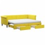 Sofá cama nido con cajones terciopelo amarillo 80x200 cm de vidaXL, Camas y somieres - Ref: Foro24-3197841, Precio: 447,87 €,...