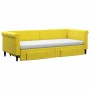 Sofá cama nido con cajones terciopelo amarillo 80x200 cm de vidaXL, Camas y somieres - Ref: Foro24-3197841, Precio: 447,87 €,...