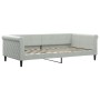 Sofá cama nido con cajones terciopelo gris claro 100x200 cm de vidaXL, Camas y somieres - Ref: Foro24-3197850, Precio: 480,09...