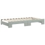 Sofá cama nido con cajones terciopelo gris claro 100x200 cm de vidaXL, Camas y somieres - Ref: Foro24-3197850, Precio: 480,09...